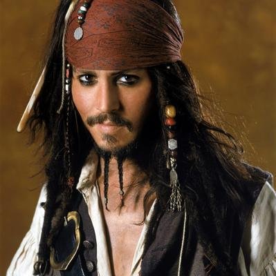 Johnny Depp em Piratas do Caribe