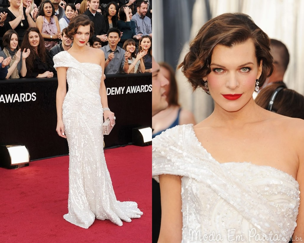 Milla Jovovich look Oscar 2012