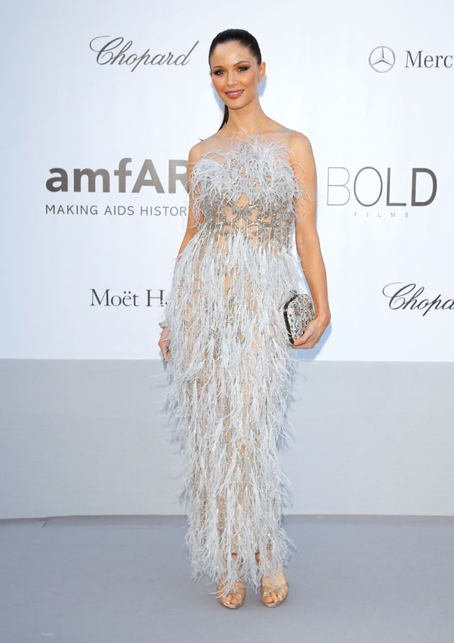 Georgina Chapman no Baile da amfAR em Cannes 2012