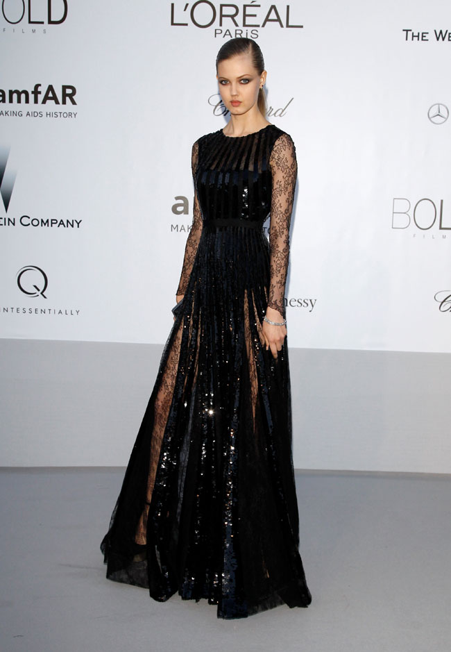 Lindsey Wixson no Baile da amfAR em Cannes 2012