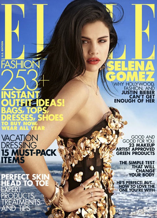 Selena Gomez na revista Elle de junho 2012