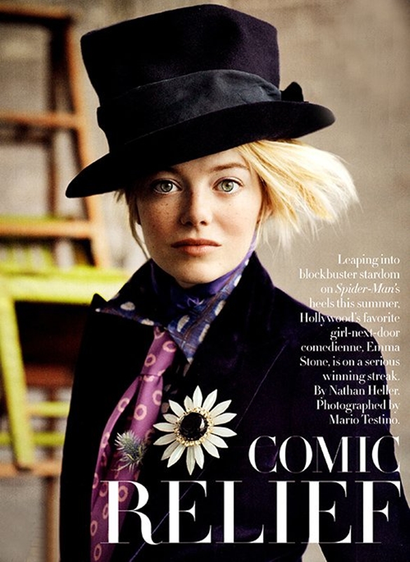 Emma Stone na revista Vogue Julho 2012