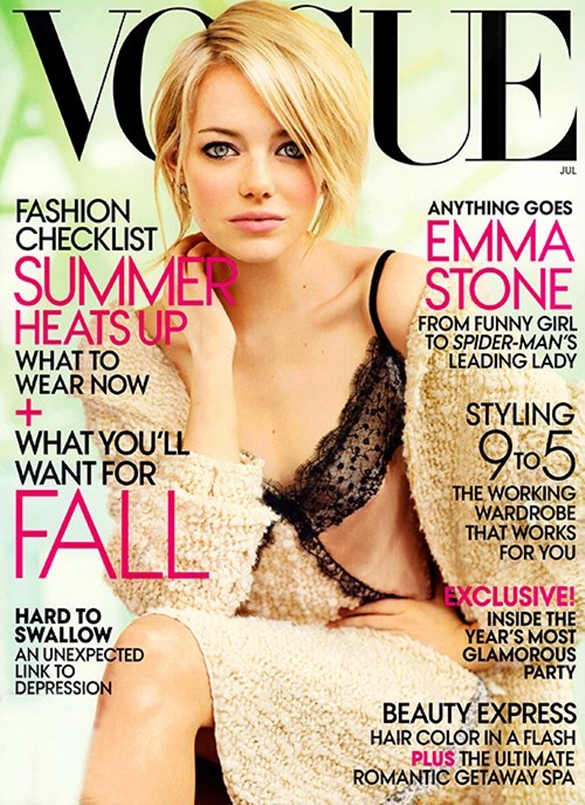 Emma Stone na revista Vogue Julho 2012