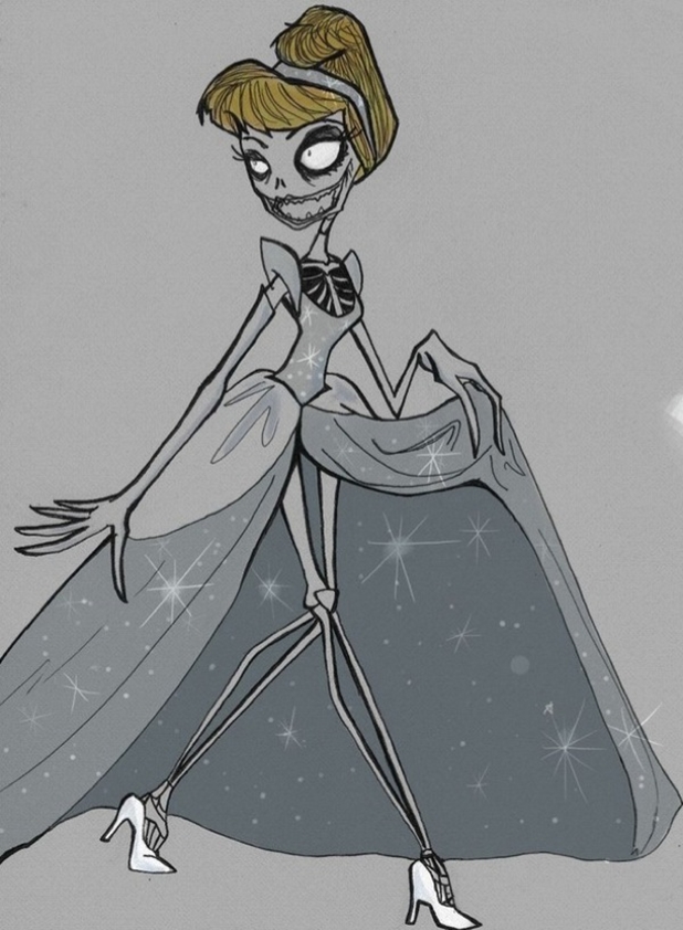 Princesas Disney - Cinderela - Tim Burton