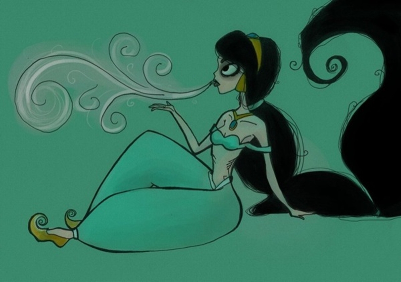 Princesas Disney - Jasmine -Aladin- Tim Burton